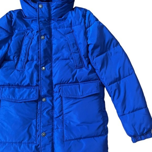 Blue Burberry Children Puffer Jacket Size 12 - Picture 2 of 12